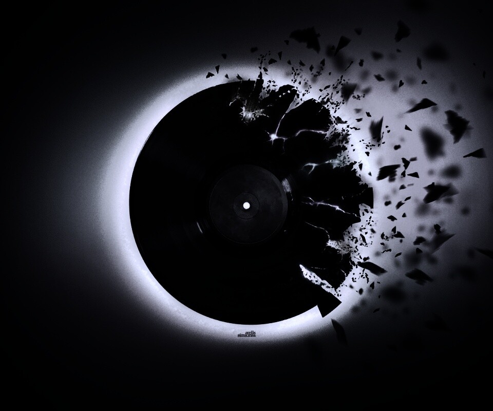 Разрывающийся винил обои