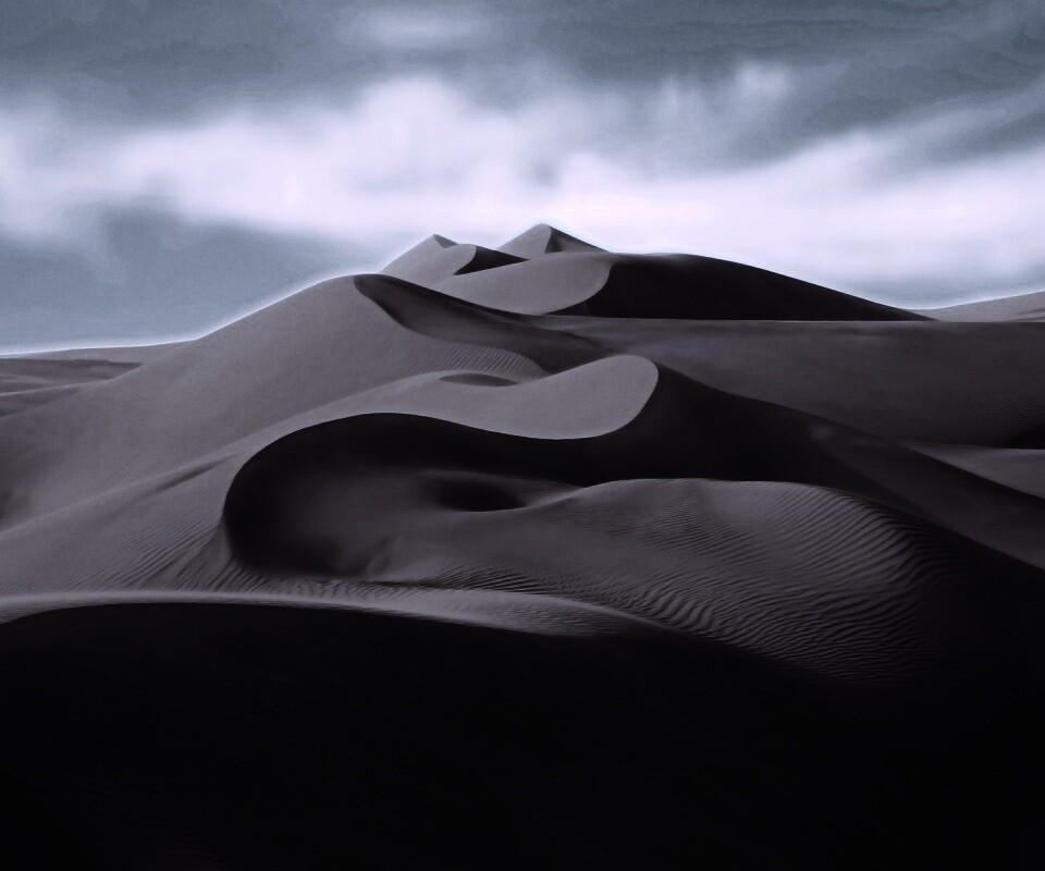 Волнистые барханы обои