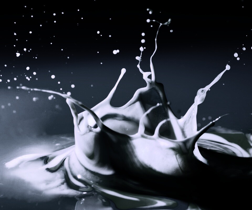 Брызги зеленой краски обои