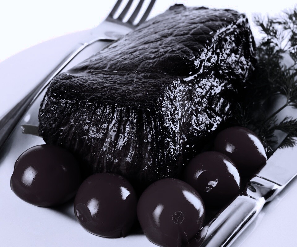 Стейк с помидорами обои