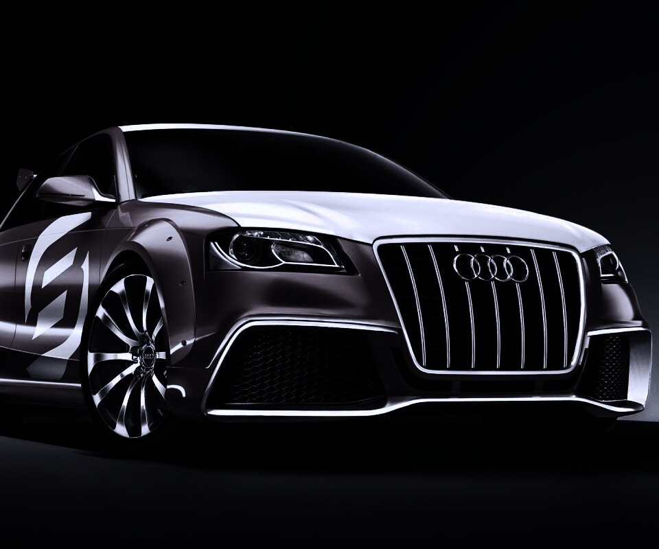 Красный Ауди обои