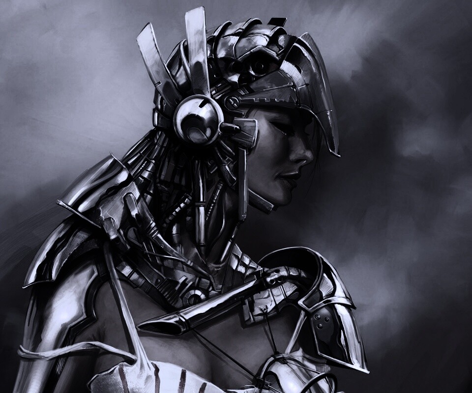 Девушка в силовой броне обои