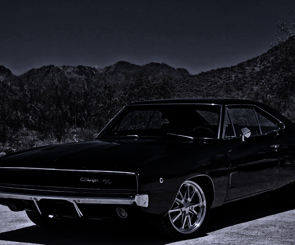 Черный Додж обои