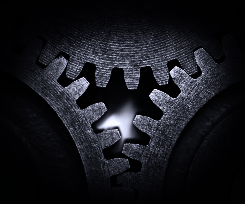 Три сцепленных шестерни обои