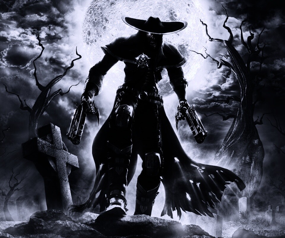 Мертвец с пистолетами обои