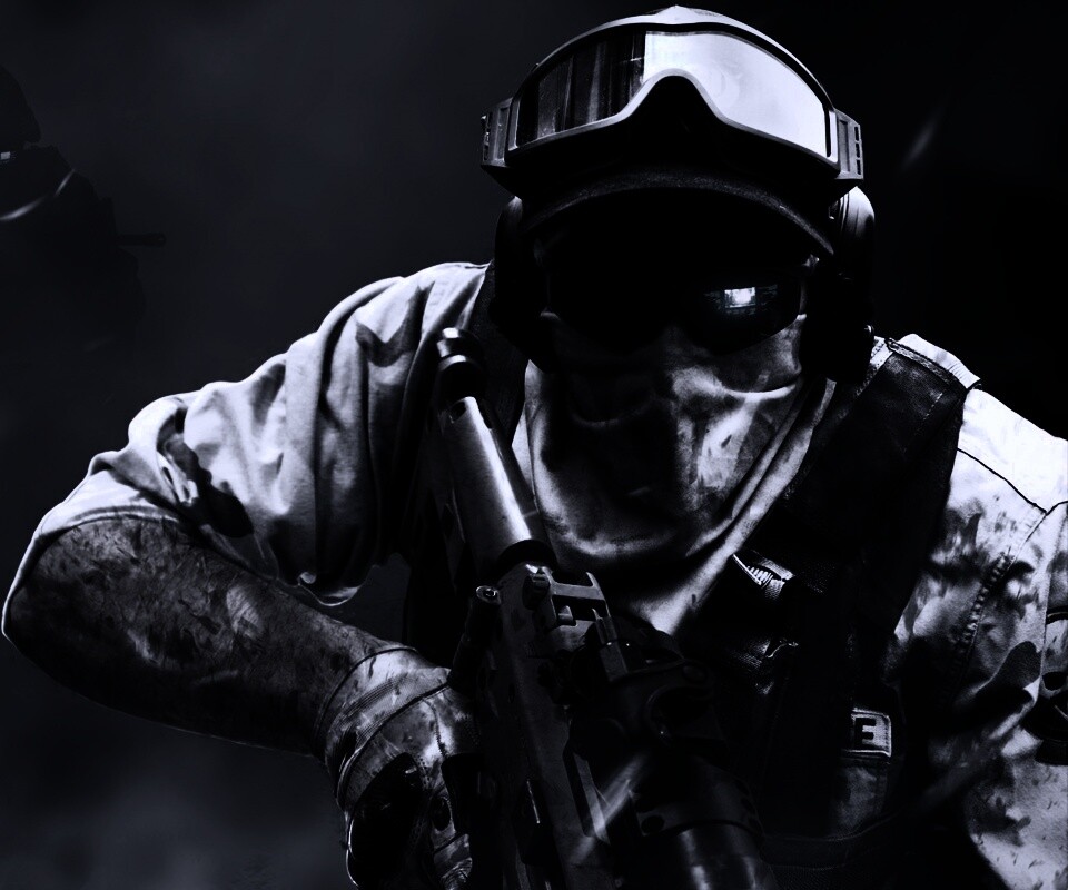 Боец в маске обои