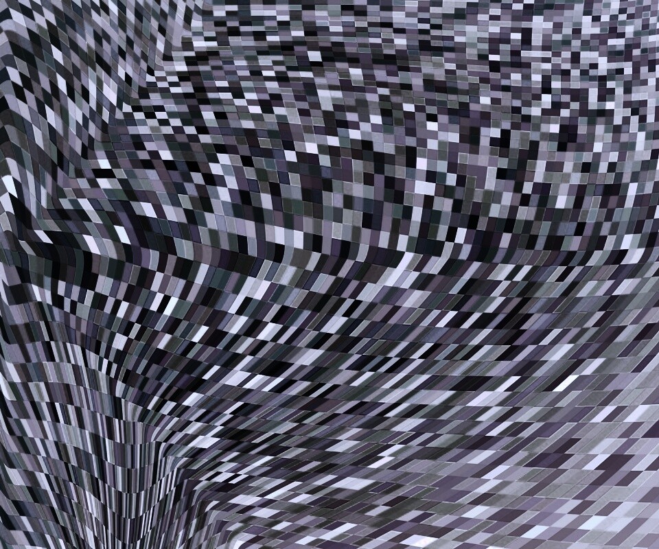 Пиксельная воронка обои