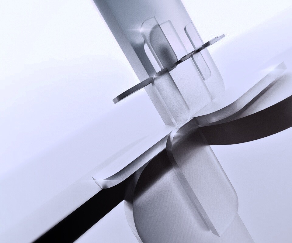 Абстракция из полупрозрачных фигур обои