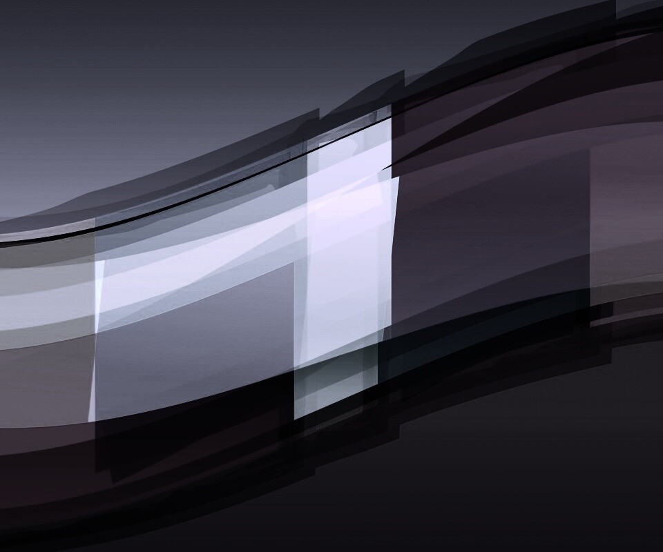 Волна из прозрасных цветных пластин обои