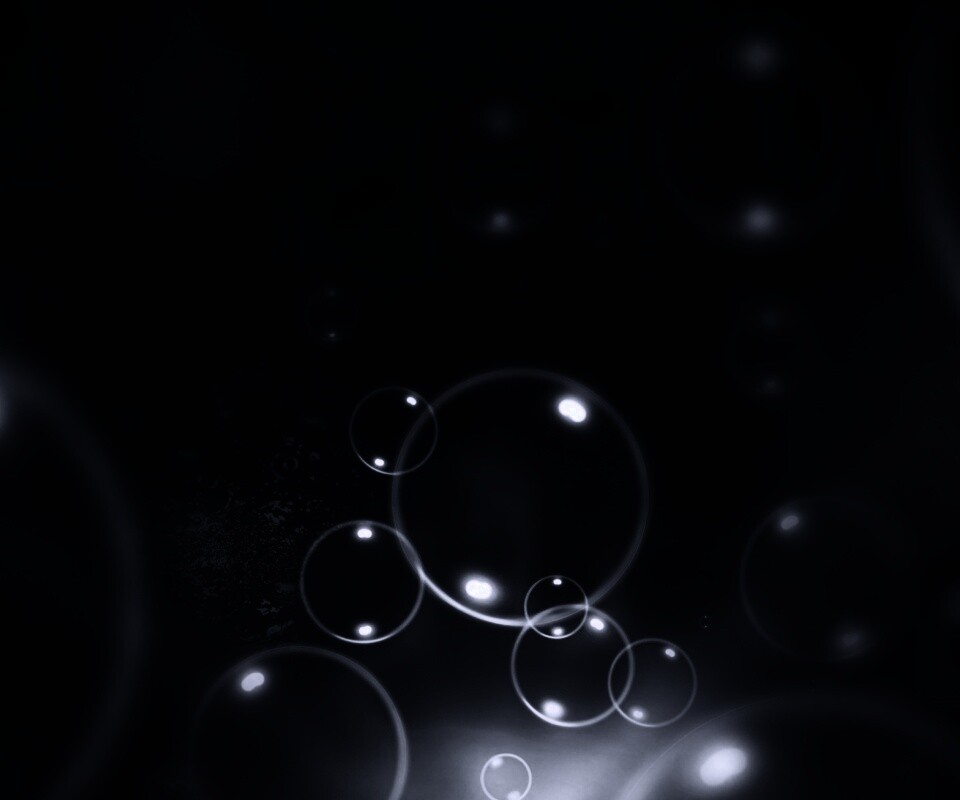 Пузыри в темной воде обои