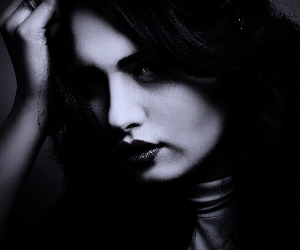 Модель с отличным макияжем обои