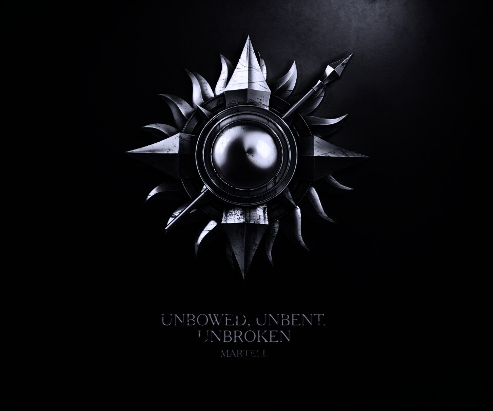 Металлический герб дома Мартелл обои