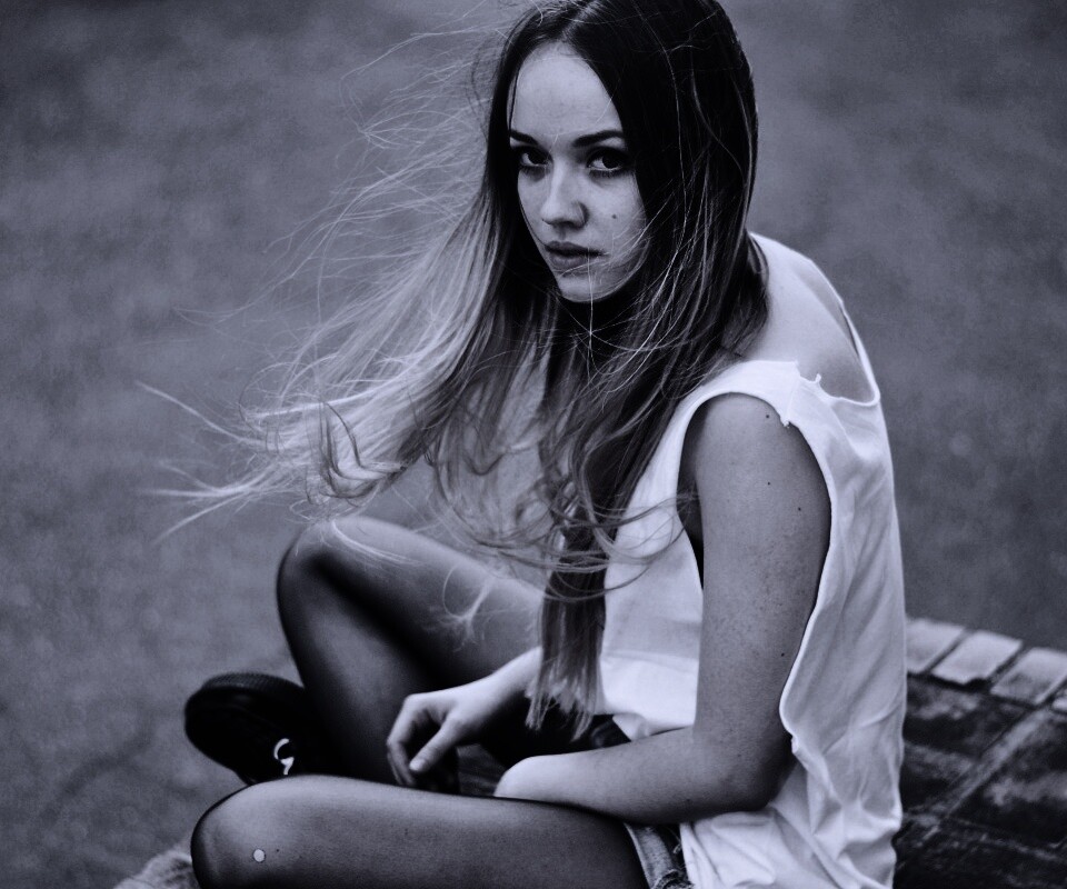 Девушка в образе модели обои