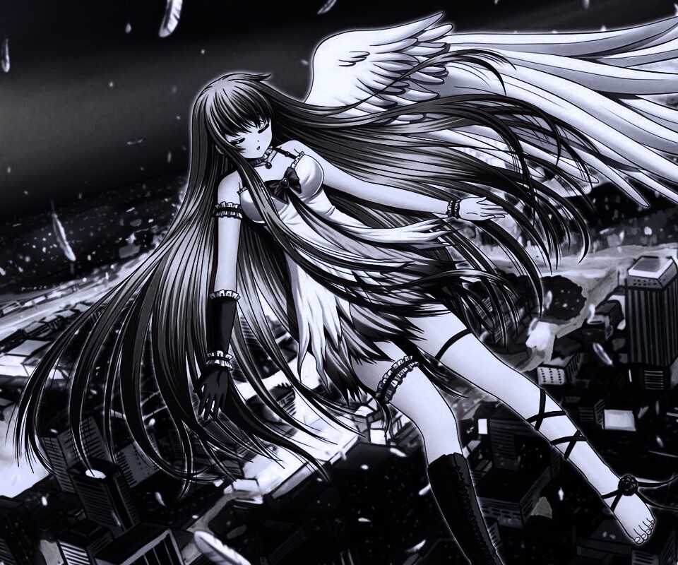 Неопознанная девушка из аниме обои