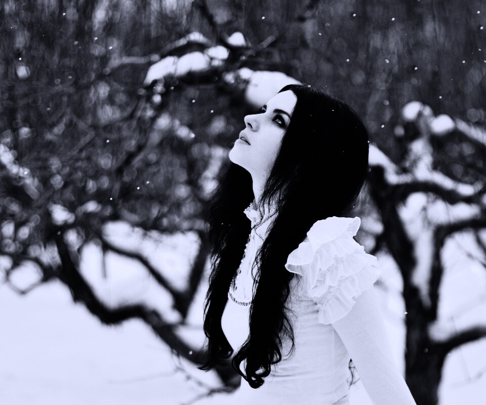 Белоснежная леди обои