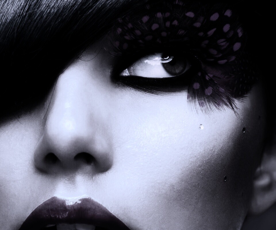 Макияж крупным планом обои