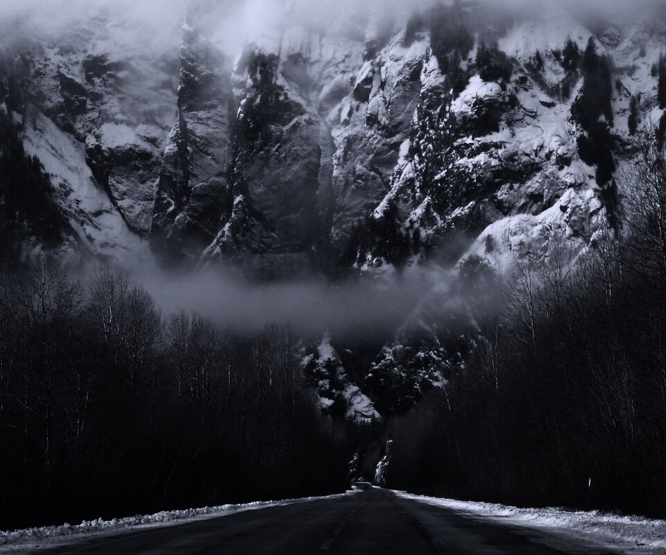 Дорога к скале обои