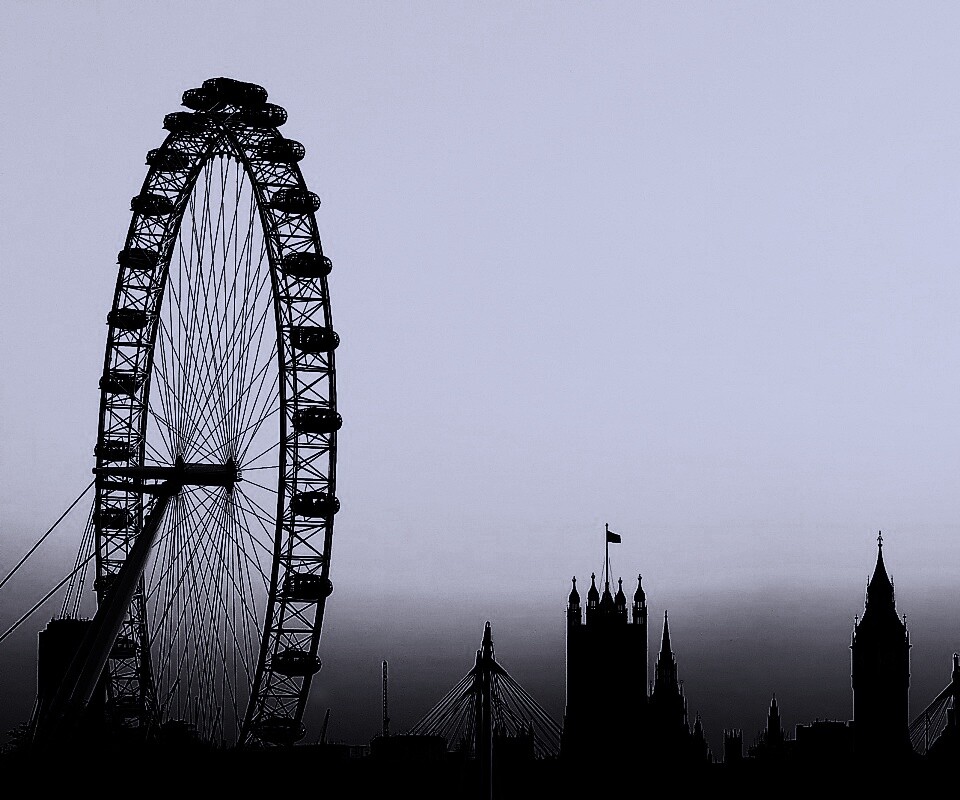 Силуэт Лондона обои