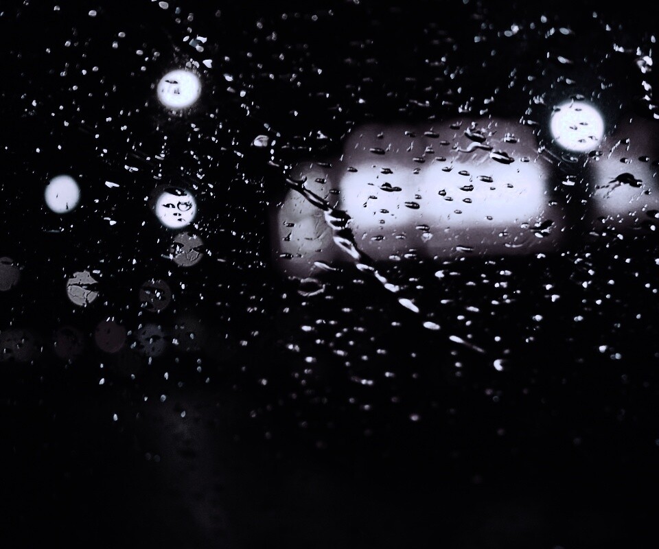 Дождь на стекле обои