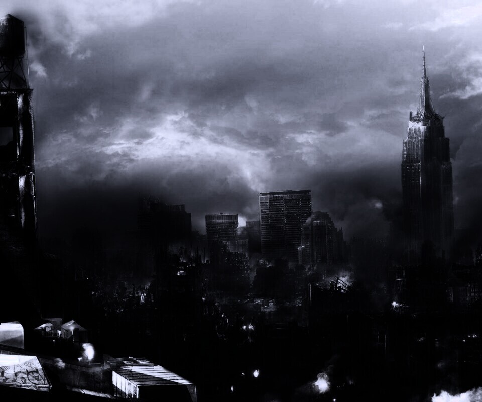 Город после ядерного взрыва обои