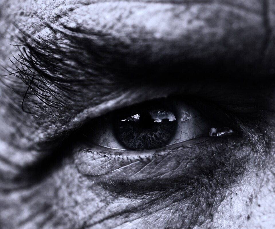 Глаз пожилого человека обои