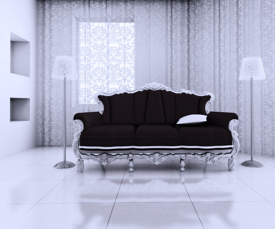 Диван в стиле ампир обои