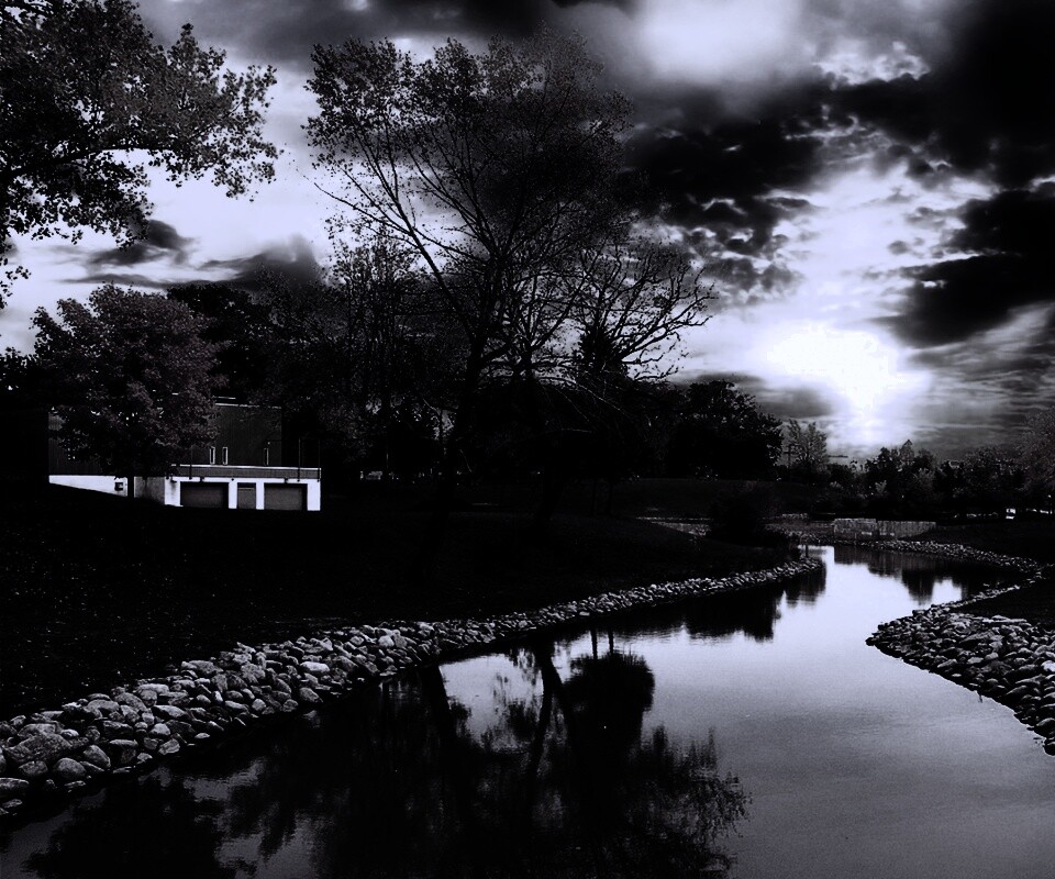 Осенний день в парке обои