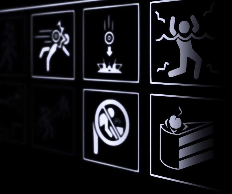 предупреждения Portal обои