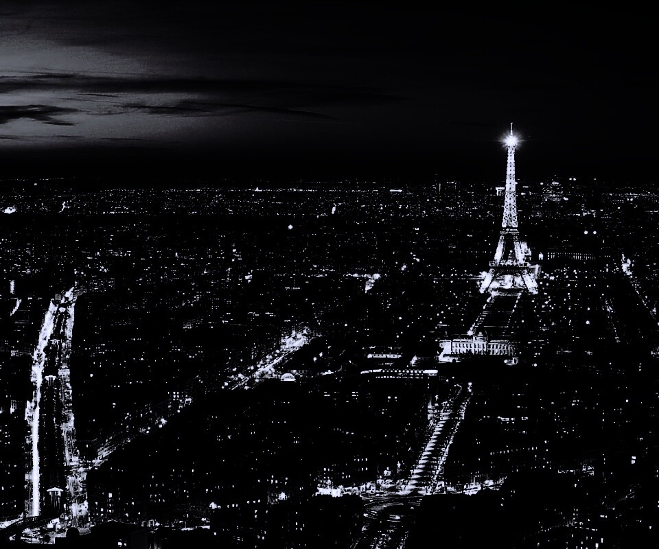 Ночной париж обои