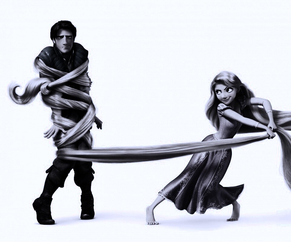 Рапунцель и пойманный Флин обои