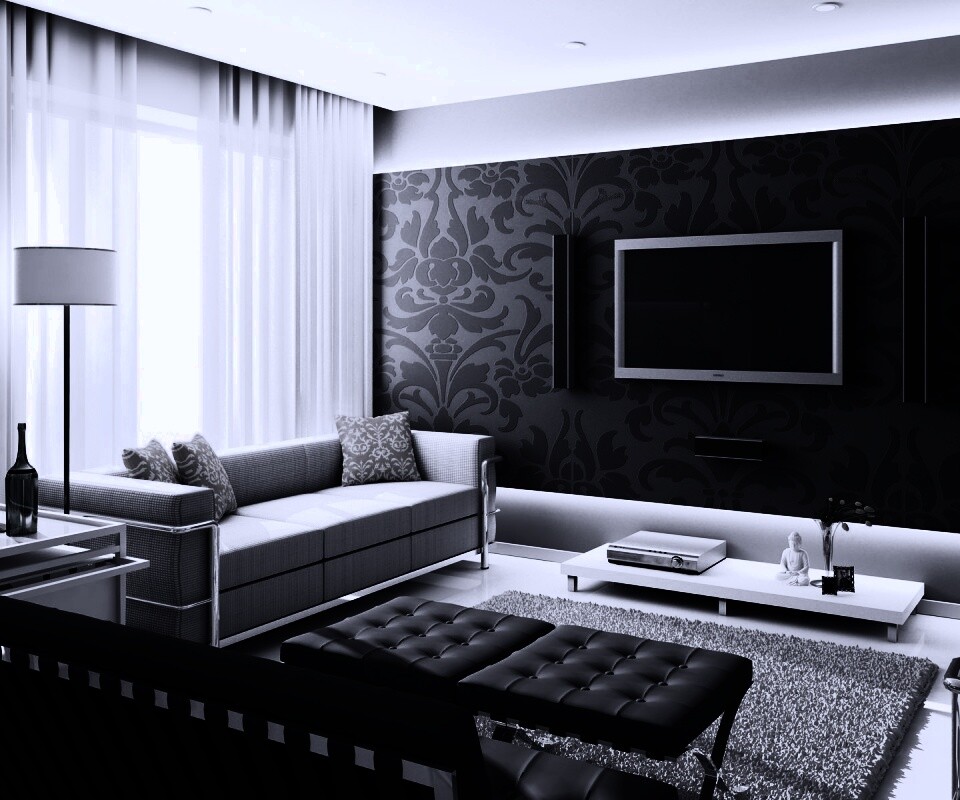 Современная комната обои