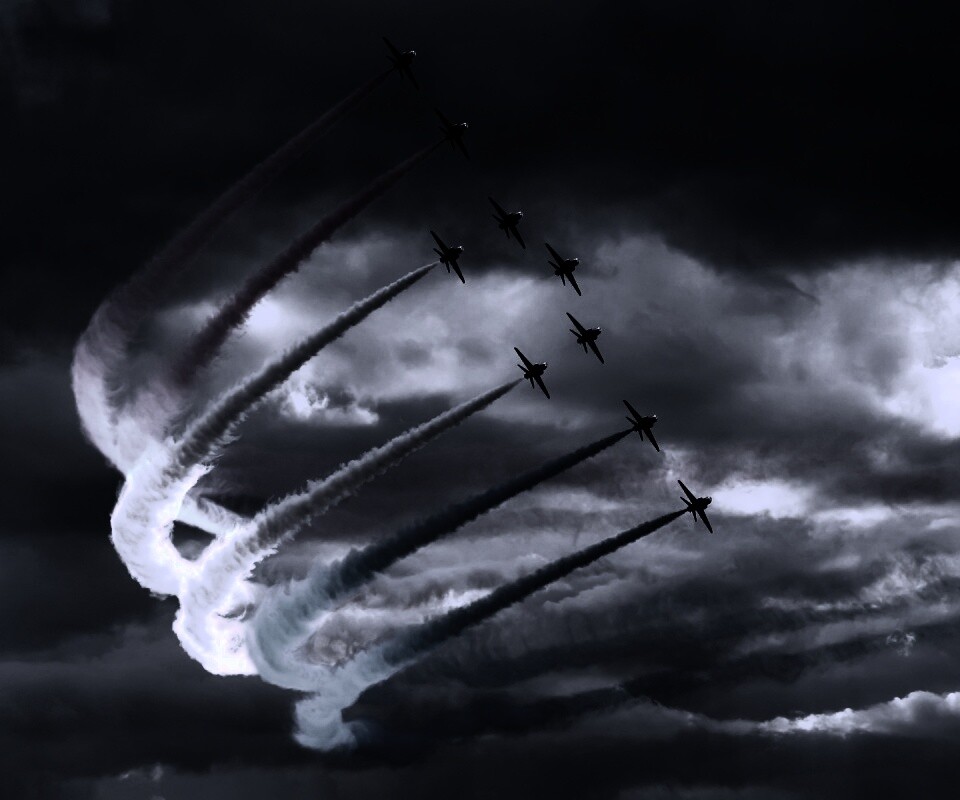 Радужная авиация обои