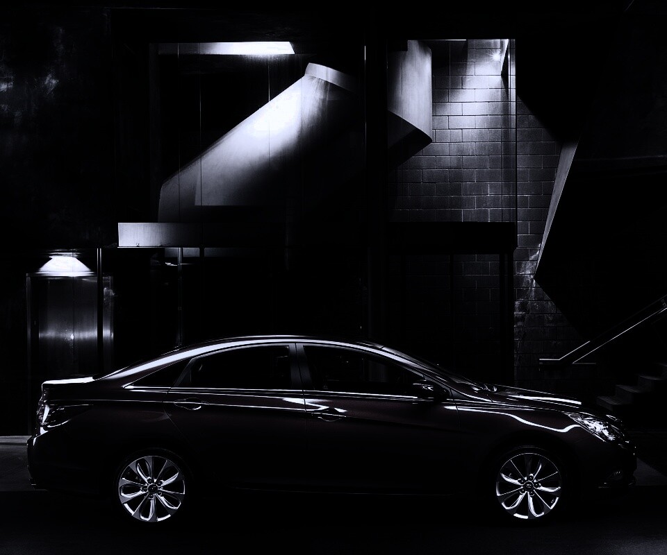 Красный хёндай солярис обои