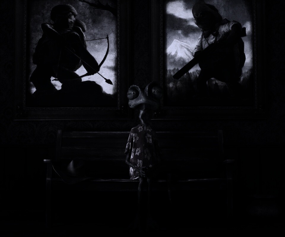 Ранго между двух картин обои