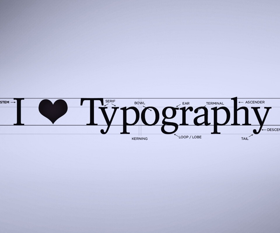 I love typography обои