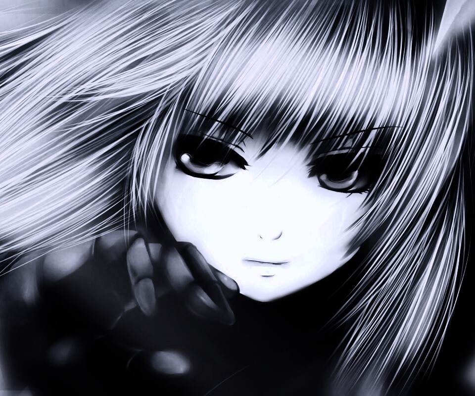 Девушка с голубыми волосами обои