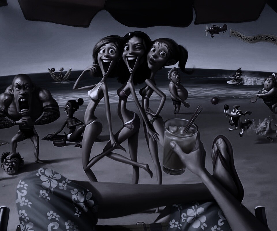 На пляжу ляжу) обои