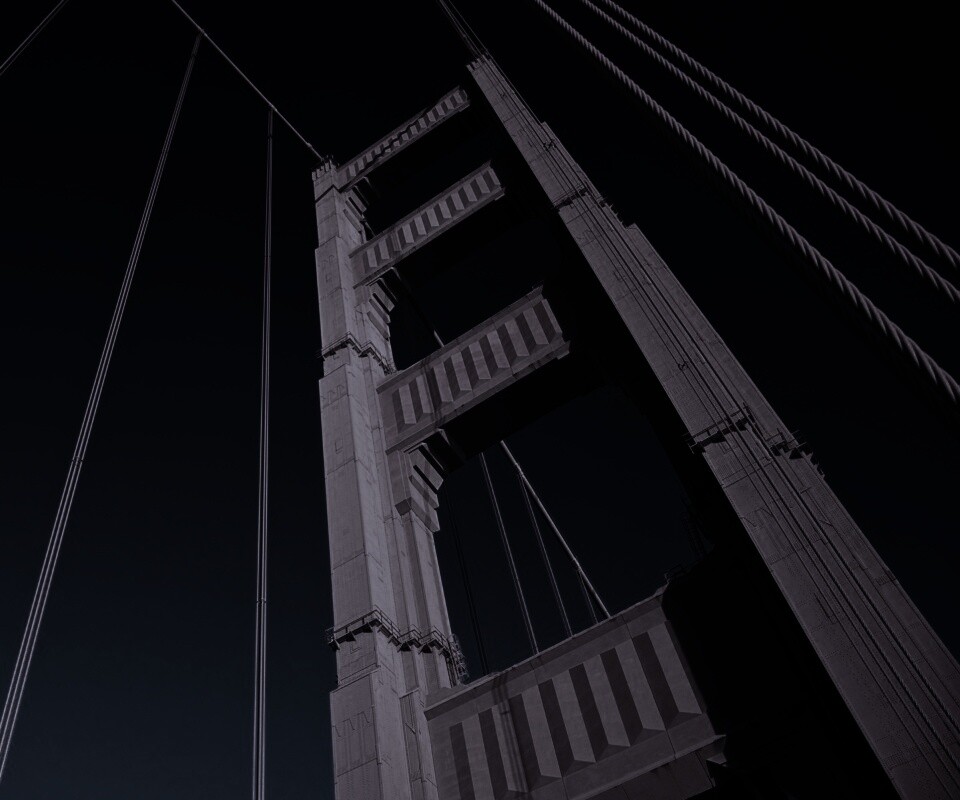 Опора моста Золотые Ворота обои