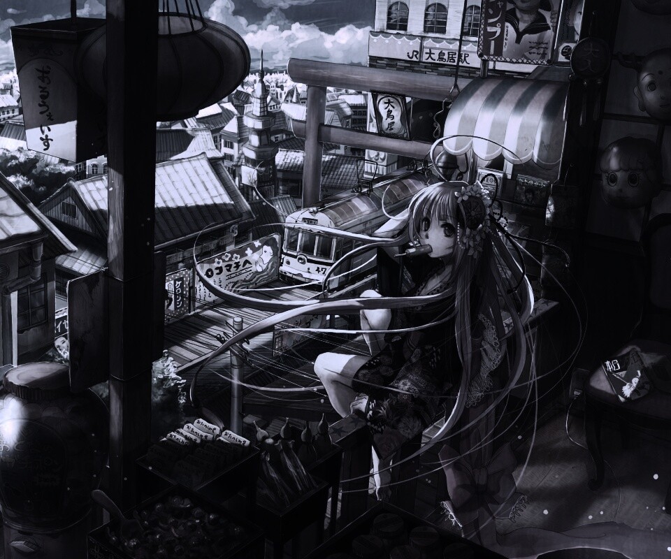 Девочка ест мороженное обои