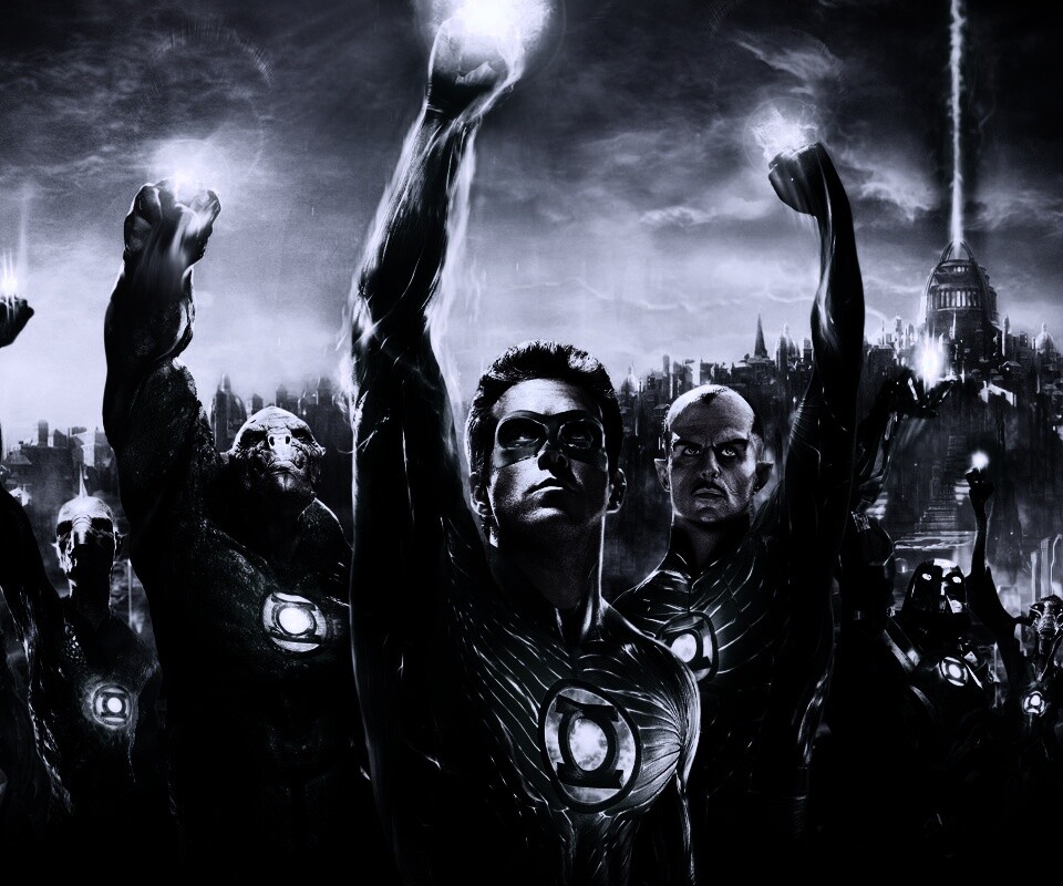 Зеленый фонарь обои