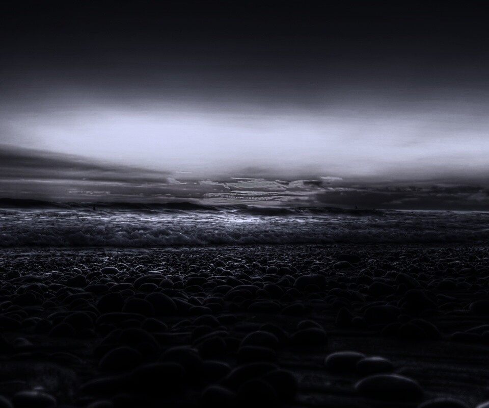 Каменистый пляж обои