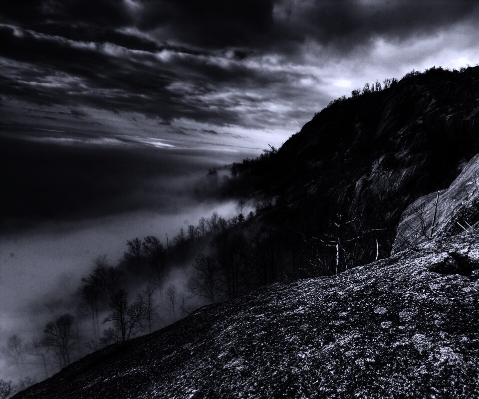 Туманные горы обои