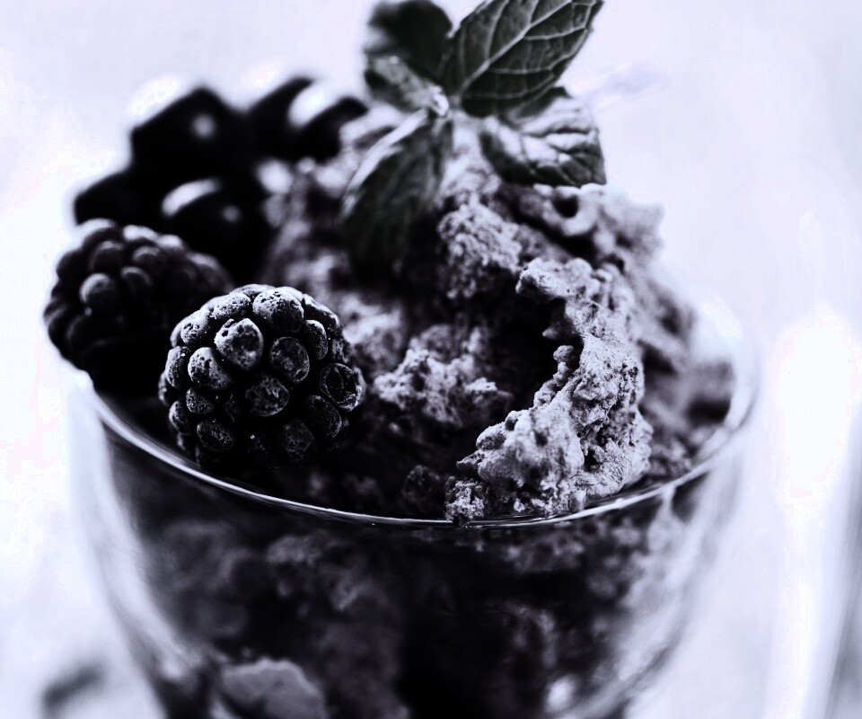 Ягодное мороженное обои