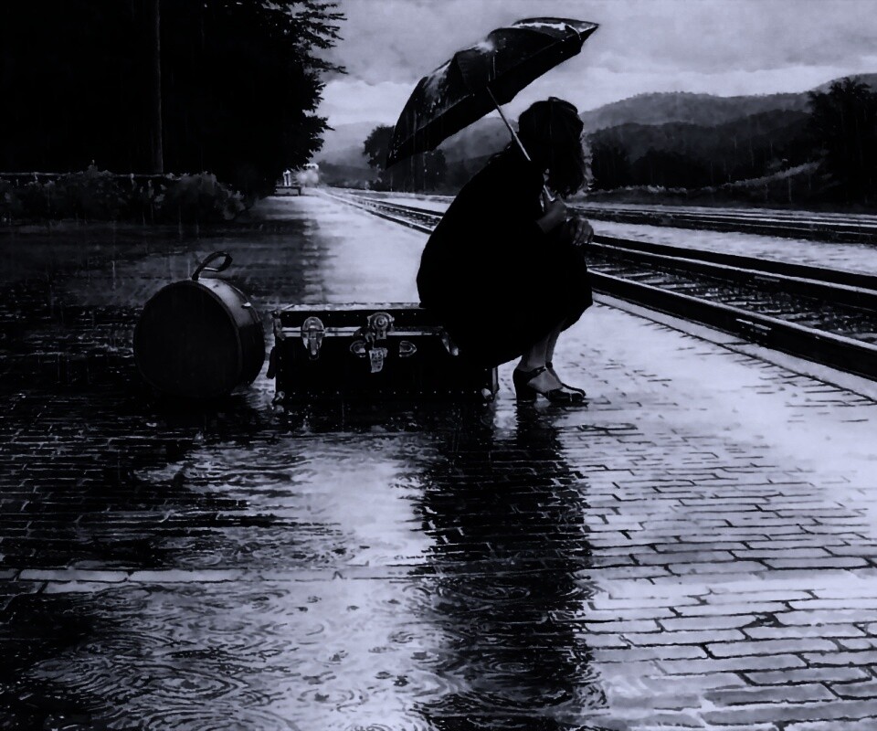 В ожидании поезда обои