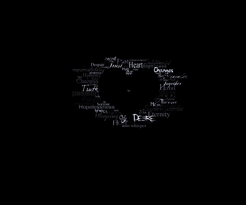 Слова о любви обои