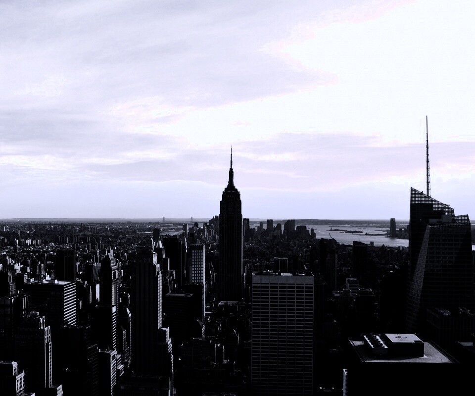 Вид на Нью-Йорк обои