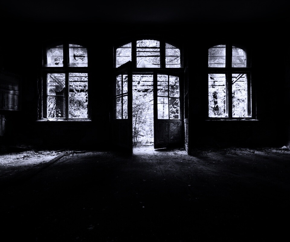 Комната в заброшенном здании обои