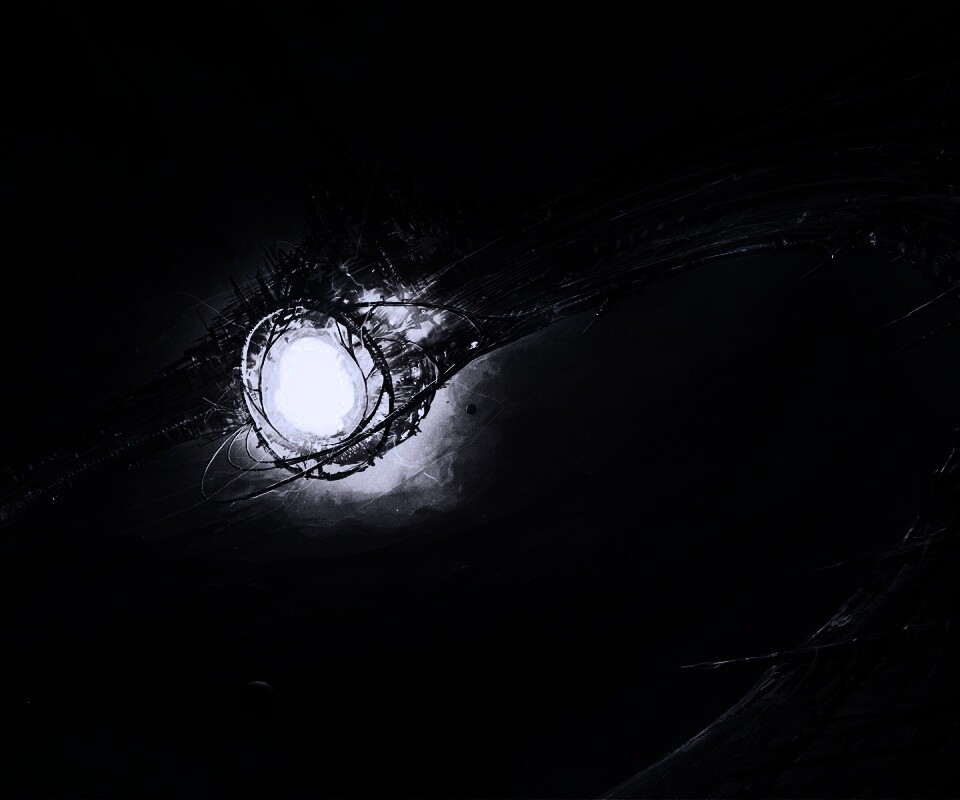 Зловещая космическая станция обои