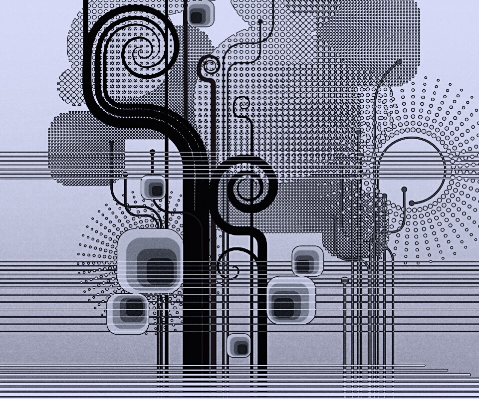 Линии и точки обои