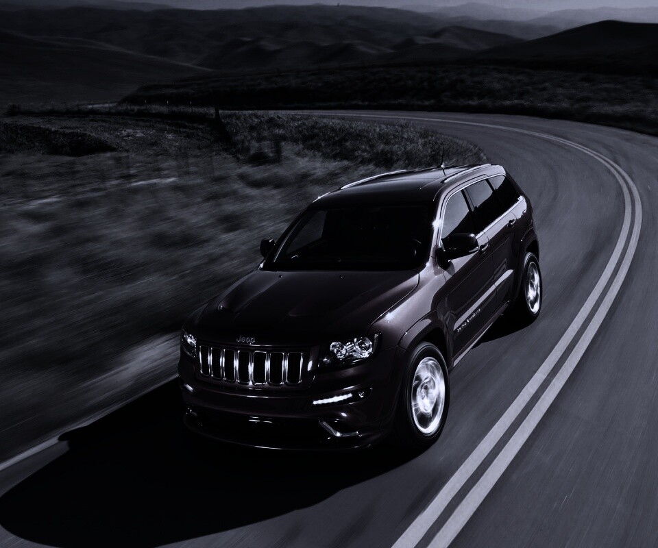 Jeep на дороге обои